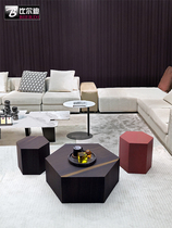 Ideolar minimalist tea table hexagonal designer Creative Geometric Dwarf Mound Smoky Smoky Colors a few corners of the coffee table