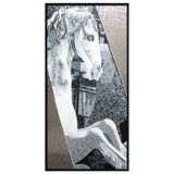 玛雅拼图 Мозаичная плитка-головоломка черно-белая креативная модель комнаты отеля B & B кабинет вход декоративная живопись