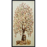 Boutique Fine -cut Mosaic Puzzle, Happy Tree, дерево удача, кластеризационные денежные катеры, катер -крыльца фоновая стенка