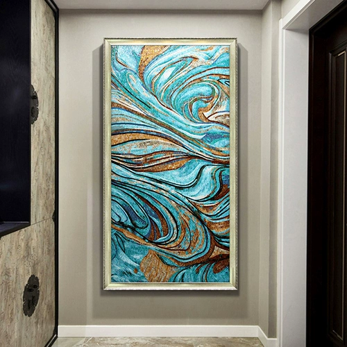 Современная мозаика, инкрустация камня, скандинавский стиль, простой и элегантный дизайн, легкий роскошный стиль