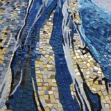 Северная мозаичная крыльца Фоновая стена Большой легкая роскошная роскошная современная минималистская и абстрактная ручная рисова