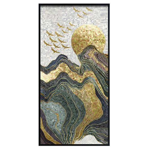 Фоновая стена плитки, Северная Сима, Сюанканг Гуанкека, подвесная живопись Современная простая пейзажная живопись с рамкой фэн -шуи живопись