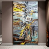 Северная рафинированная плитка гостиная декоративная живопись легкая роскошная висящая живопись крыльца фоновая стена ресторан и фрески современные минималистские