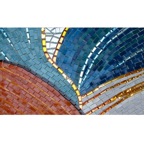 Физическая мозаичная плитка инкрустирована абстрактная ландшафтная декоративная живопись картины настенные живописи в роспись фэн -шуй