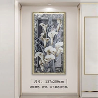 [Дополнительная мраморная версия] Реальная инкрустация 137×259 см, цвет рамы на ваш выбор