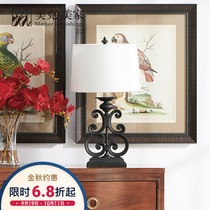 Meike Meijia double butterfly picture scroll American retro Iron Decoration lamp bedroom living room metal art Creative lamp