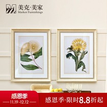 Meike Meijia floral decorative painting plant painting American living room bedroom background wall painting corridor decoration hanging painting