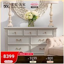 Meike Meijia New Iris Township Travel American Pastoral Wood Dressing Table Decoration Wall Cabinet
