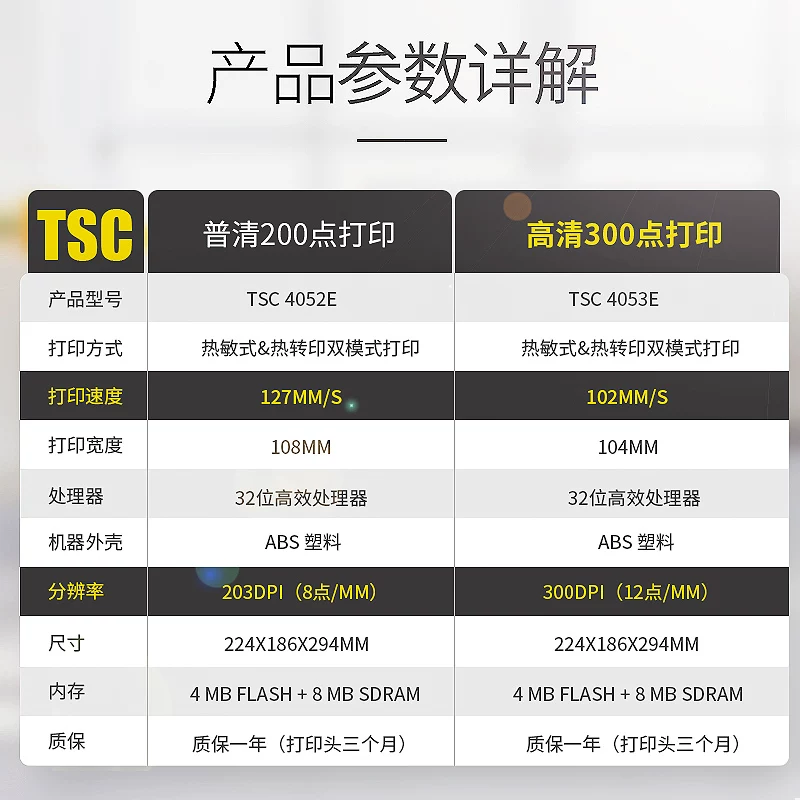 Принтер TSC, ярлык для ювелирных изделий, наклейка, T-4503, 4502