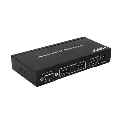 HDMI2X1 seamless switcher Two-screen splitter two-in-one-out 2-way splicing PIP with remote control