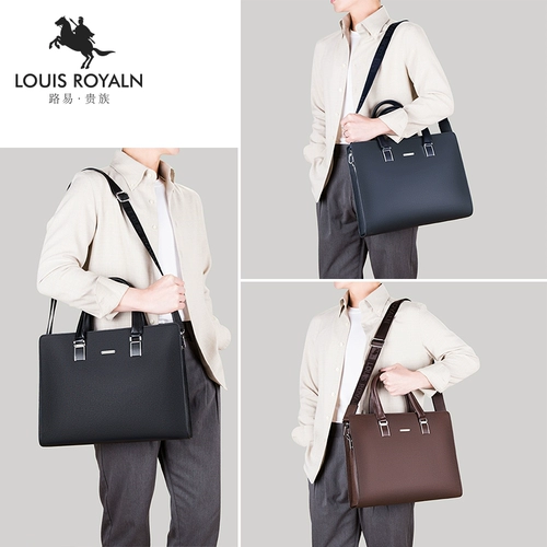 路易贵族 Элитный вместительный и большой бизнес-ноутбук, ноутбук, сумка на одно плечо, бизнес-версия