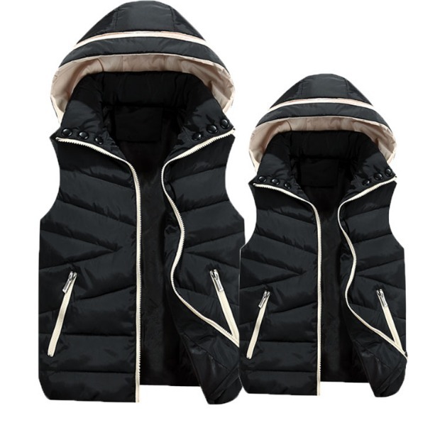 [Đặc biệt hàng ngày] áo thun cotton nam cha mẹ trẻ em vest vest phiên bản Hàn Quốc của chiếc áo vest cotton tự canh áo khoác mùa đông nam