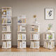 Rotating Bookshelf Storage Rack Floor-Standing Multi-Layer Acrylic Simple Children's Book Picture Book Rack Corner Display Cabinet Bookcase
