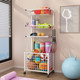 Fitness Equipment Storage Rack, Home Sports Dumbbell Kettlebell Rack, Foam Roller Yoga Mat Storage Rack, Mobile Basketball Rack