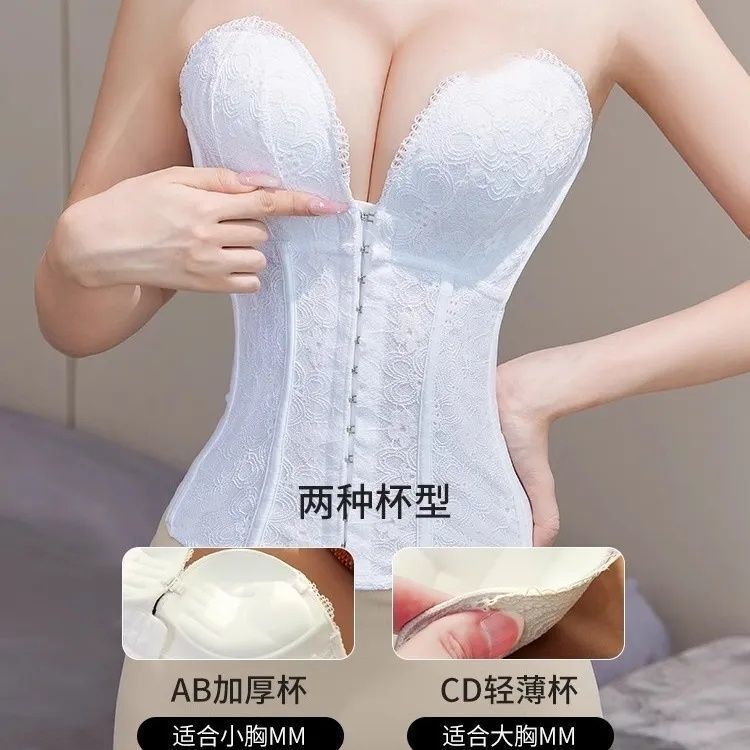 Strapless Shapewear for Wedding Dresses, Women's Tummy Control Waist Cincher, Body Shaping Bridal Gown Invisible Waist Trimmer