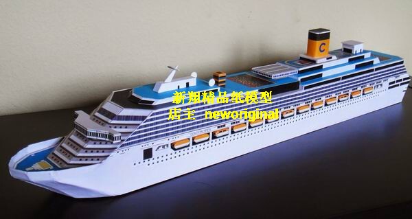 【Xinxiang Model】Cruise Ship Model of the Costa Atlantica, Luxury Royal Caribbean Cruise Ship