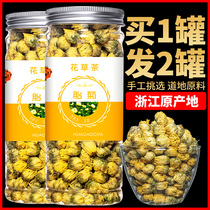 Chrysanthemum tea Buy 1 Get 1 Free 1 authentic Tongxiang Tai chrysanthemum King Canned natural chrysanthemum tea