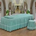 Mới cao cấp rắn màu bông denim bedspread vẻ đẹp vẻ đẹp massage salon phong cách tối giản đặc biệt công chúa bedspread - Trang bị tấm