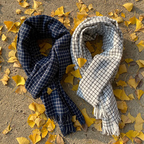 Scarf male Winter Christmas Han Birthday Gift Plate warm hand weaving tide fashion young mans neck