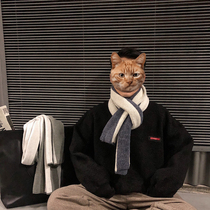 Scarf men winter to send boyfriends birthday gifts Japanese Korean tide knitting wool Joker young men mens bib