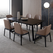 Nordic dining table solid wood dining table and chair combination rectangular dining table one table four chairs modern simple restaurant furniture