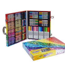 American Crayola painting children hand painting watercolor painting pen washable crayon 140 gift box spot