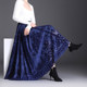 Popular texture lace skirt women's French spring and autumn fashionable a-line long skirt large swing mesh fairy pleated skirt