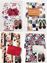 Export Japan cotton kimono Yukata Cute color God girl style Orthodox yukata adult style