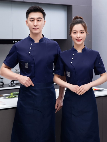 Шеф-поварная одежда мужская одежда лето с короткими рукавами