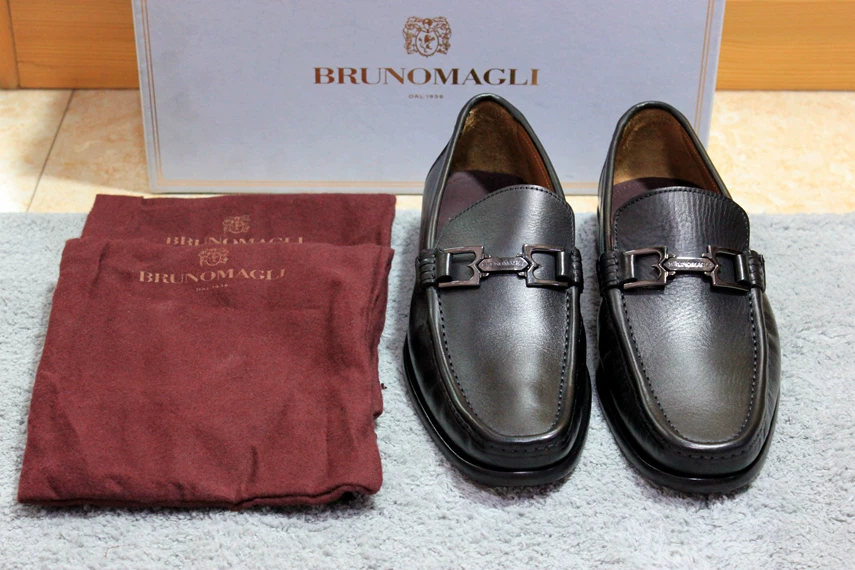 Пар обуви Spot Bruno Magli Bru. Magni Magnata -изготовлено Lefu Shoes Одни Проходящие Сладкиe Туфли Мужские туфли