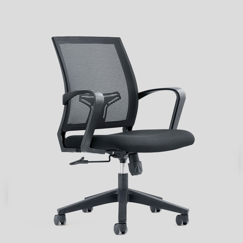 Office chair Black staff chair Staff chair Lifting net chair Rotating office chair Backrest Desk chair Reception chair