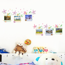 Creative Cute Fresh Flowers Photos Photo Frame Photo Wall Sticking Bedroom Bookroom Living-room Decoration Background Wall Sticker