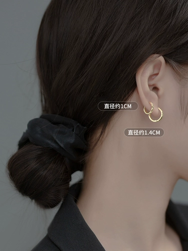 Летние свежие милые серьги, серебро 925 пробы, японские и корейские, в корейском стиле