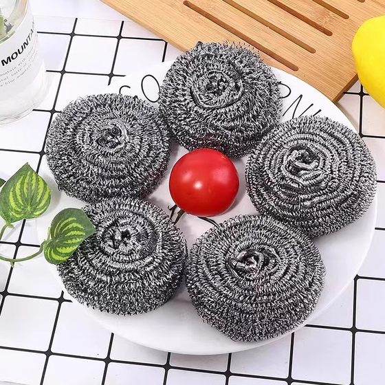 钢丝球清洁球独立包装大号不生锈不掉渣厨房洗碗刷锅不锈钢球家用