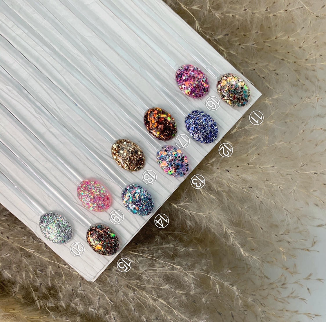 Meizi's hot flash powder Korean spot ins manicure shows white sequins 3 5g super shiny powder DIY Korean style