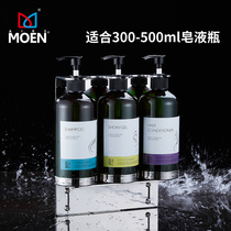 Custom hotel shower gel rack 304 stainless steel pressing hand sanitizer bottle toilet wall-mounted soap dispenser