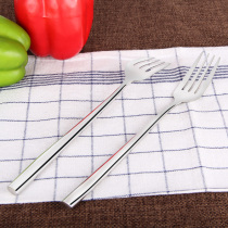 Stainless steel fork main body 304 Main Fork thickened portable tableware travel student chopsticks spoon three-piece set
