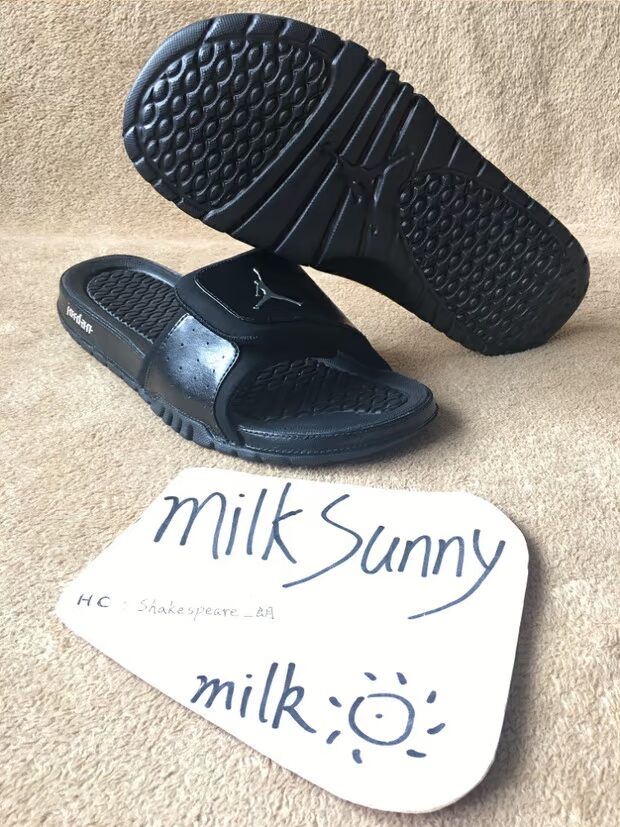[milksunny] AJ Hydro 2 aj2 dép bạc đen 312527-001 mã điểm đầy đủ - Dép thể thao dép xỏ ngón nam
