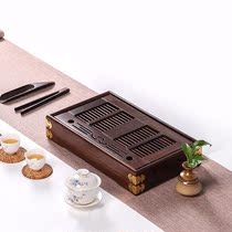 Simple small tea table set Household solid wood tea tray Chicken wing wood water storage Kung Fu tea set Tea Sea small tea tray