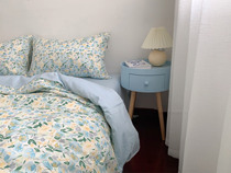 Spring flowers bloom Hehao ins wind floral cotton four-piece spring and summer bedding kit