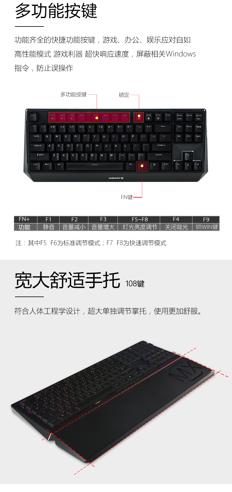 德国原厂 樱桃 CHERRY MX 1.0 机械键盘 87键 图12