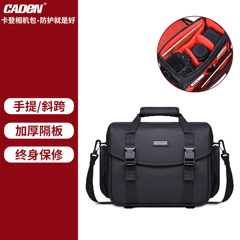 Carden Single Eye Camera Bag Women's Bag Suitable for Canon Nikon Sony Portable Micro Single Eye Camera Outdoor Photography Package Single Shoulder Male