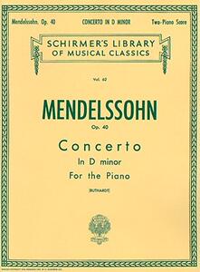 【预售】Felix Mendelssohn-Bartholdy Concerto in D Minor
