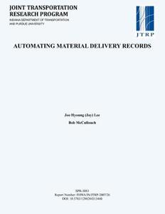 【预售】Automating Material Delivery Records