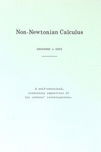 【预售】Non-Newtonian Calculus