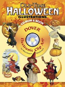 【预售】Old-Time Halloween Illustrations [With CDROM]