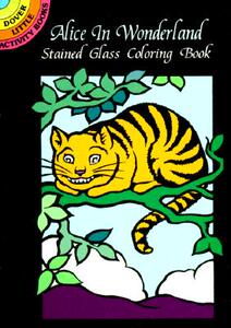 【预售】Alice in Wonderland Stained Glass Coloring Book
