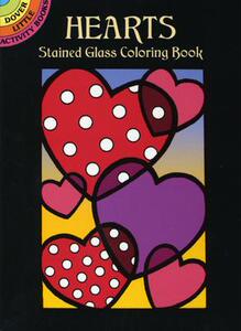 【预售】Hearts Stained Glass Coloring Book