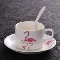 Flarebird European-style Coffee Cup Suit Bone Porcelain Coffee Cup 3 pieces Creative Ceramic Black Tea Cups custom logo