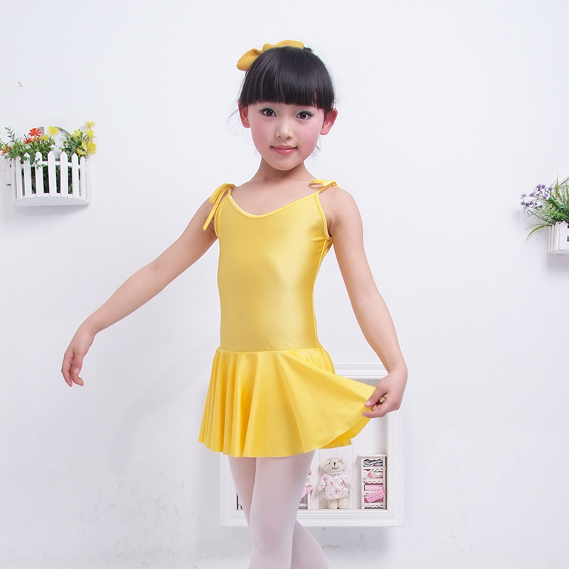 khiêu vũ trang phục mùa hè girldress lớp thi váy biểu diễn múa ba lê váy sling trẻ em vest váy.